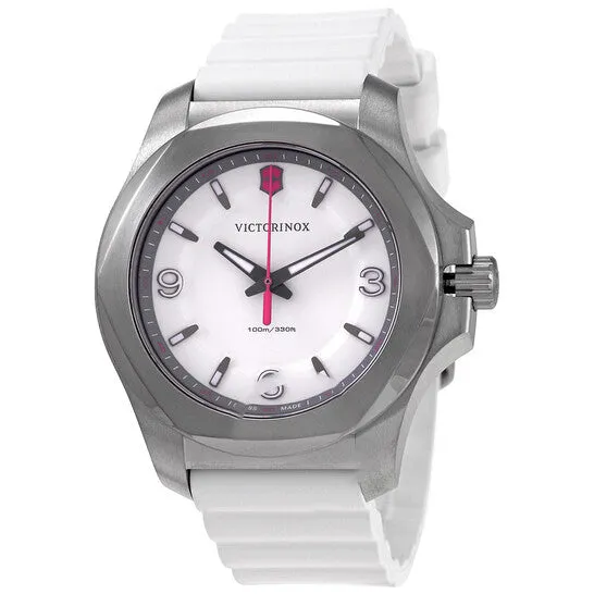 JMS always Watches Original Victorinox INOX V Quartz White Dial Ladies Watch 241921