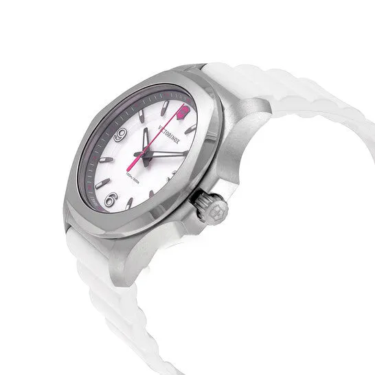 JMS always Watches Original Victorinox INOX V Quartz White Dial Ladies Watch 241921