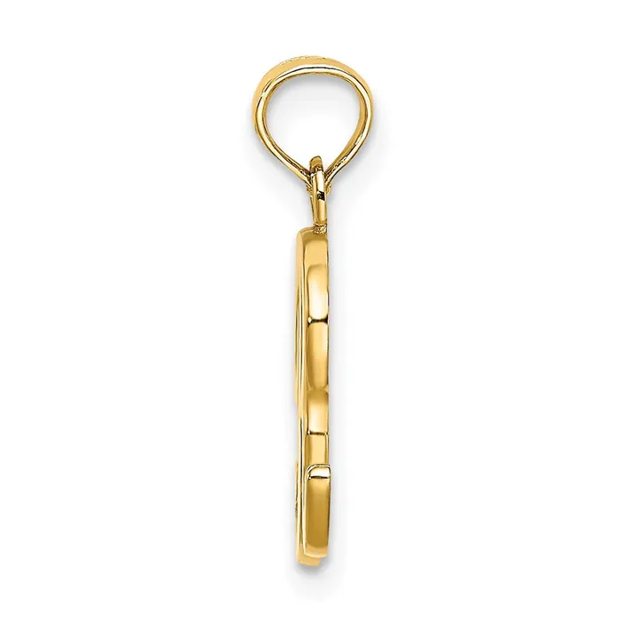 Necklaces 14k Yellow GoldY Script Letter R Initial Pendant Goldia