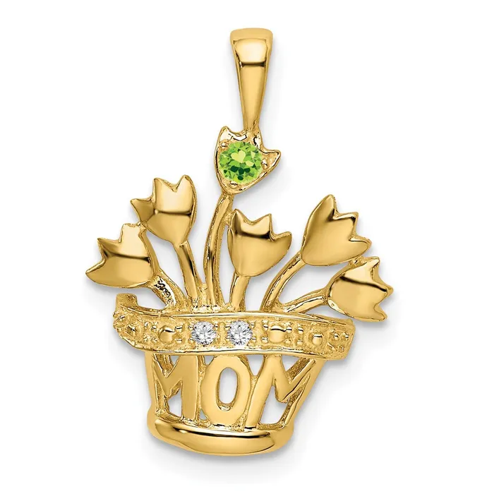 Necklaces Goldia 14k Genuine Natural Diamond Mothers Pendant