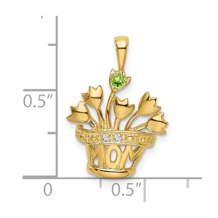 Necklaces Goldia 14k Genuine Natural Diamond Mothers Pendant