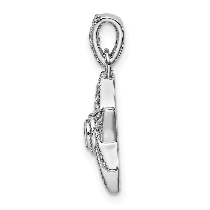 Necklaces Goldia 14k White Gold Real Diamond Six Pointed Star Pendant