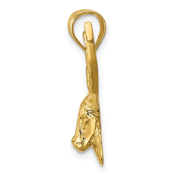 Necklaces Goldia 14k Yellow Gold Polished Deer Head Pendant