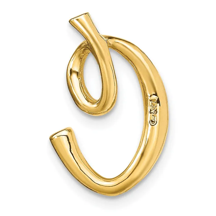Necklaces Goldia 14k Yellow Gold Polished Letter C Initial Slide