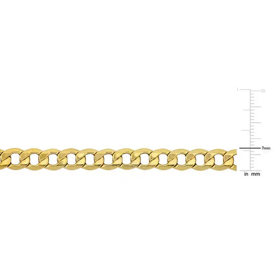 Necklaces JMS always Original AMOUR Mens 20 Inch Curb Link Chain Necklace In 10K Yellow Gold 7 Mm