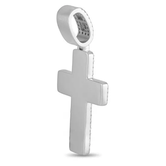 Necklaces JMS always Original LB Exclusive 14K White Gold 630 ct Diamond Cross Pendant
