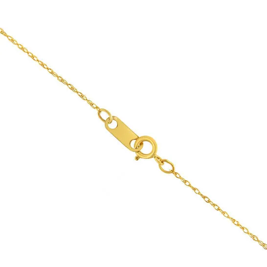 Necklaces Original Haus of Brilliance Solid 10k Yellow Gold 05MM Rope Chain Necklace Unisex Chain Size 16 Inches JMS always