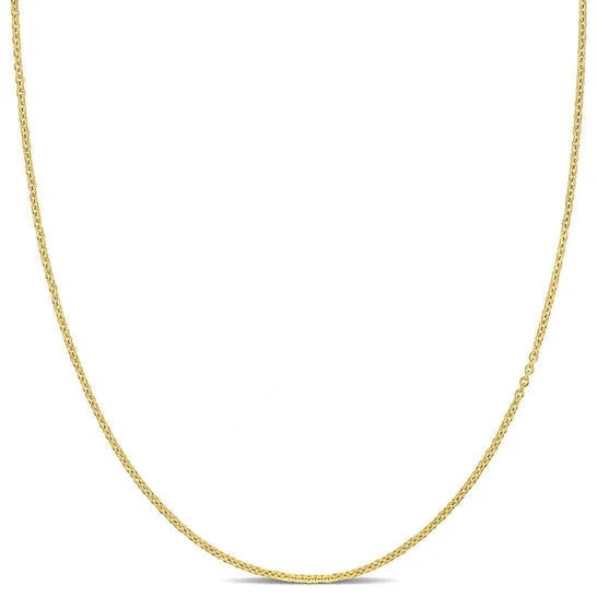 Original AMOUR 16mm Round Cable Chain Necklace In 14K Yellow Gold 16 In JMS always Necklaces