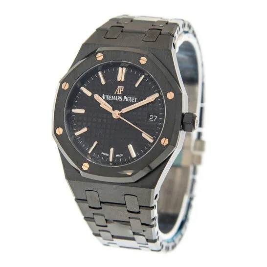 Original Audemars Piguet Royal Oak Automatic Black Dial Ladies Watch 77350CEOO1266CE01 JMS always Watches