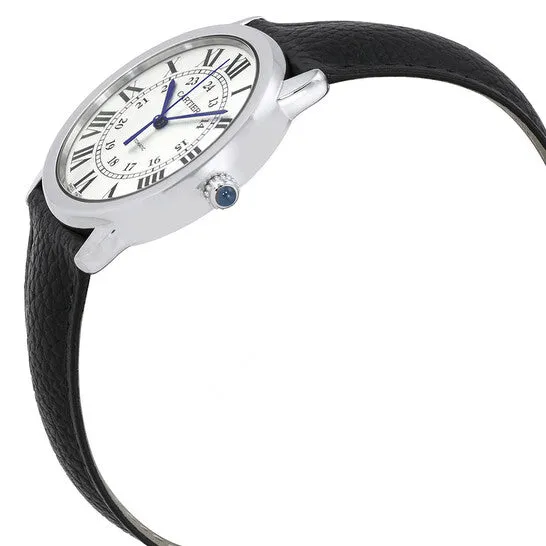 Original Cartier Ronde Solo Automatic Silver Opaline Dial Ladies Watch WSRN0021 JMS always Watches