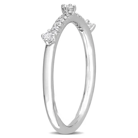 Original Created Forever 17 CT TGW Lab Created Diamond SemiEternity Ring in Platinum Plated Sterling Silver JMS always Rings