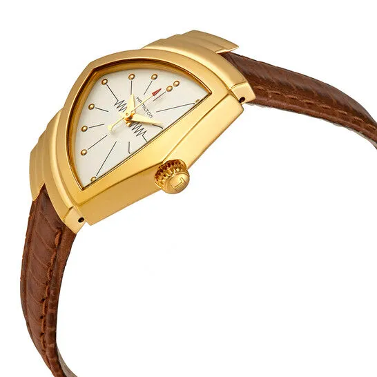 Original Hamilton Ventura White Dial Shield Shaped Ladies Watch H24101511 JMS always Watches