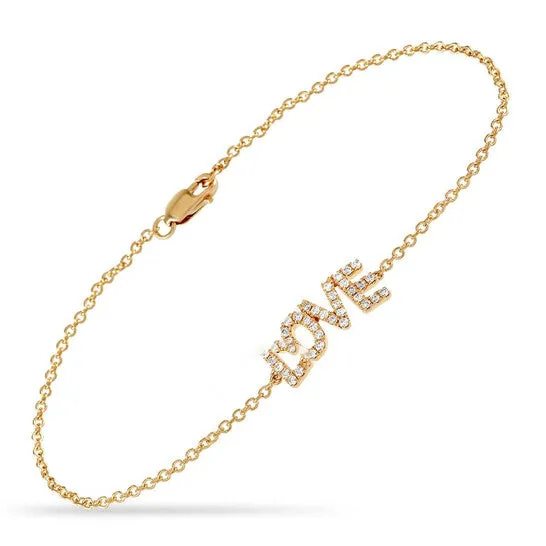 Original LB Exclusive 14K Yellow Gold 030 ct Diamond Love Bracelet JMS always Bracelets
