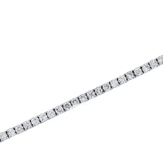 Original Maulijewels IGL Certified GH I1I2 100 Carat Natural Round White Diamond Bracelet For Women In 14K Solid White Gold JMS always Bracelets