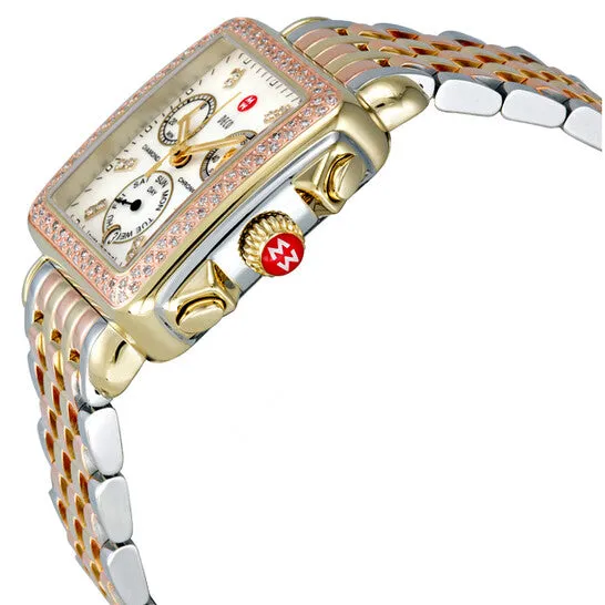Original Michelle Deco Day Mother of Pearl Dial Diamond Bezel Ladies Watch MWW06P000077 JMS always Watches
