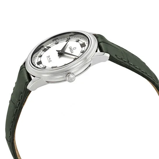 Original Omega De Ville Prestige White Silvery Diamond Dial Ladies Watch 42413276052002 JMS always Watches