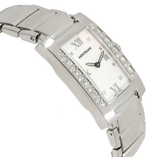 Original Preowned Montblanc Profile Elegance Quartz Diamond White Dial Ladies Watch 36127 JMS always Watches