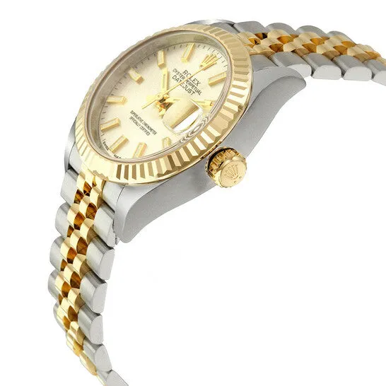 Original Rolex Lady Datejust Silver Dial Steel and 18K Yellow Gold Automatic Ladies Watch 279173 JMS always Earrings Original Rolex Lady Datejust Silver Dial Steel and 18K Yellow Gold Automatic Ladies Watch 279173 JMS always Earrings