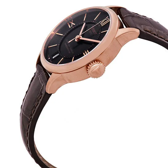 Original Tissot Chemin des Tourelles Automatic Brown Dial Ladies Watch T0992073644800 JMS always Watches