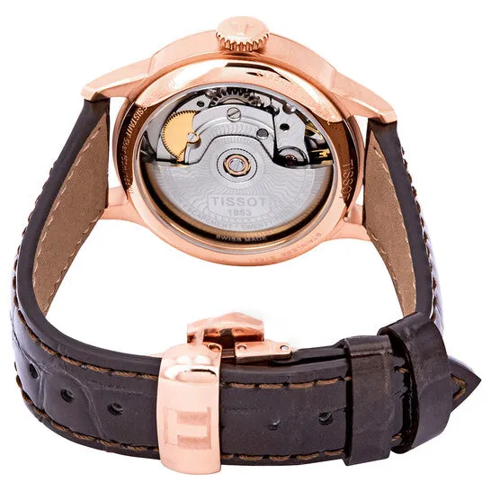 Original Tissot Chemin des Tourelles Automatic Brown Dial Ladies Watch T0992073644800 JMS always Watches