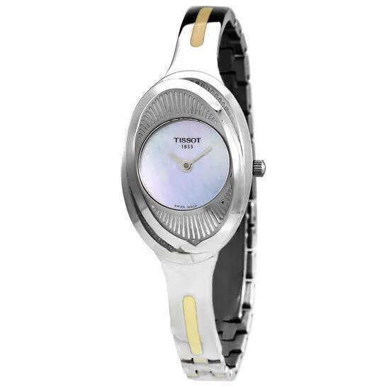 Original Tissot TLady Flower Quartz Blue Mother of Pearl Dial Ladies Watch T03108580 JMS always Watches