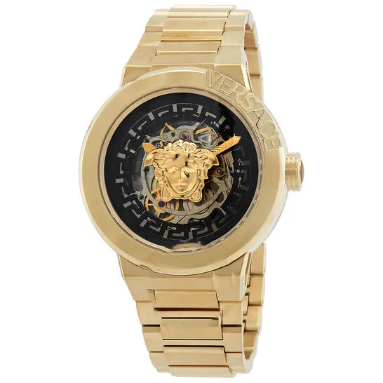 Original Versace Medusa Infinite Automatic Black Skeleton Dial Ladies Watch VE3G00222 JMS always Watches