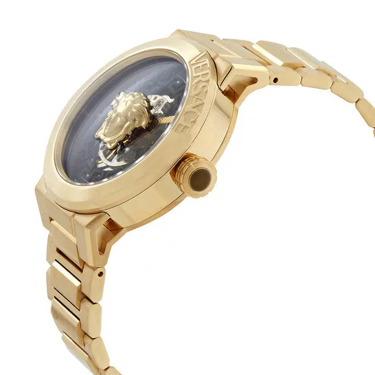 Original Versace Medusa Infinite Automatic Black Skeleton Dial Ladies Watch VE3G00222 JMS always Watches