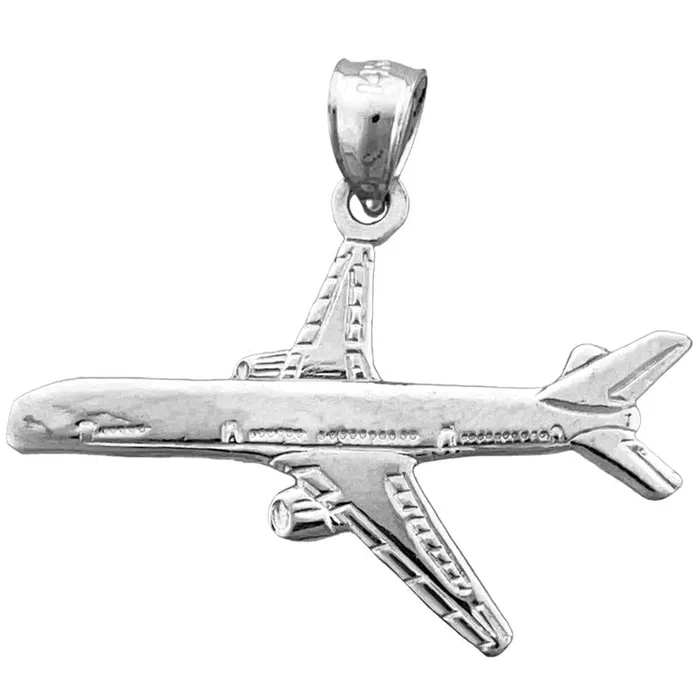 PreStyled Sets 14K Gold Two Engine Airplane Pendant Goldia