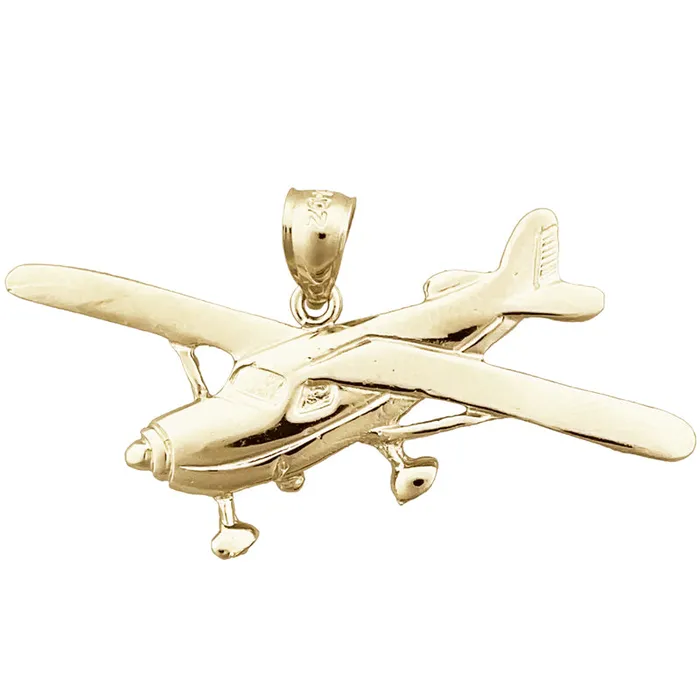 PreStyled Sets Goldia 14K Gold Cessna Airplane Pendant