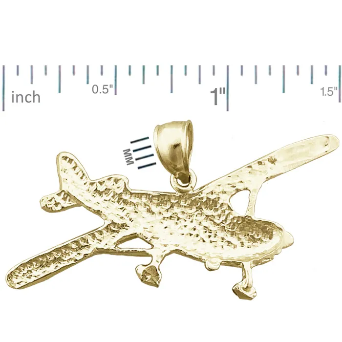 PreStyled Sets Goldia 14K Gold Cessna Airplane Pendant