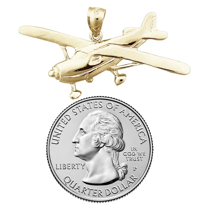 PreStyled Sets Goldia 14K Gold Cessna Airplane Pendant
