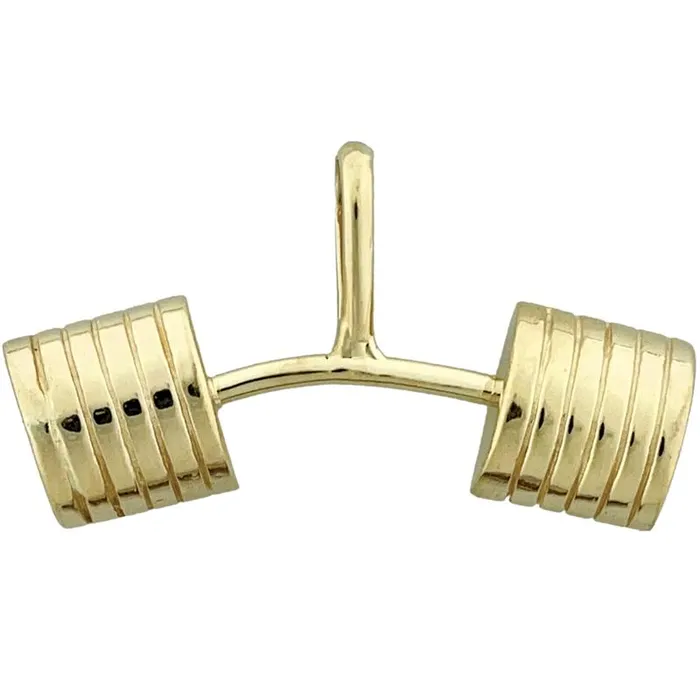 PreStyled Sets Goldia 14K Gold Curved Barbell Pendant