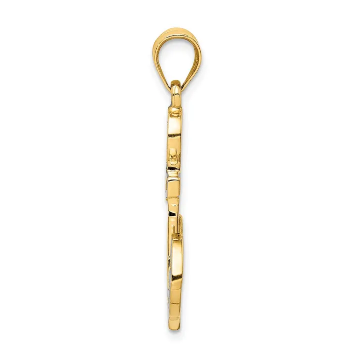 PreStyled Sets Goldia 14k Yellow Gold Polished Anchor Pendant