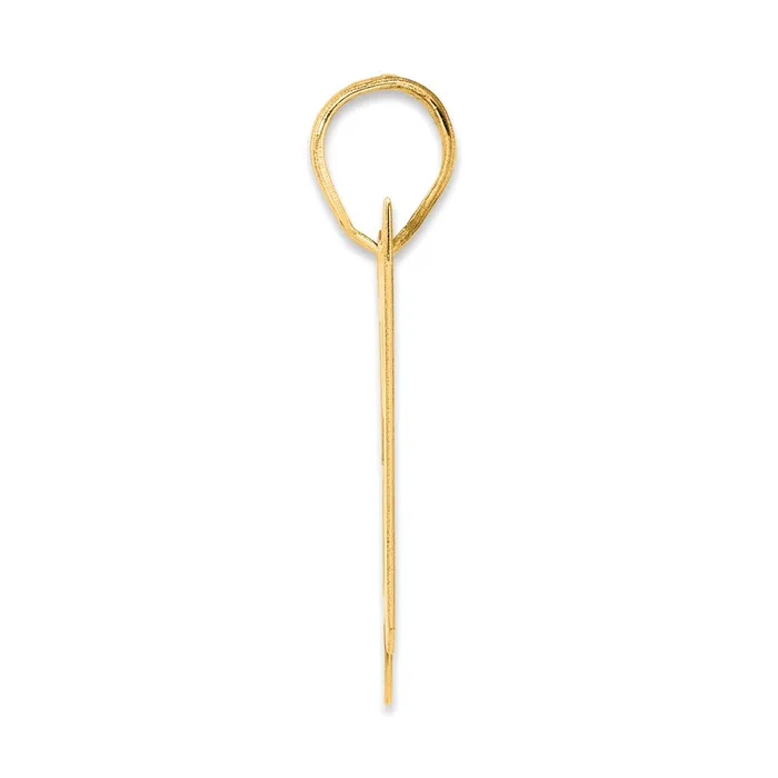 PreStyled Sets Goldia 14k Yellow Gold Polished Block Number 87 Pendant