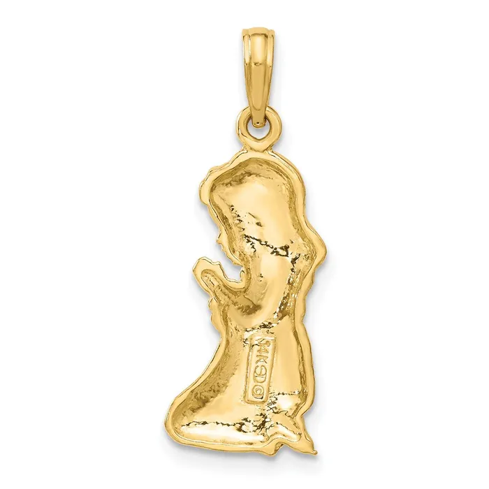 PreStyled Sets Goldia 14k Yellow Gold Praying Girl Pendant