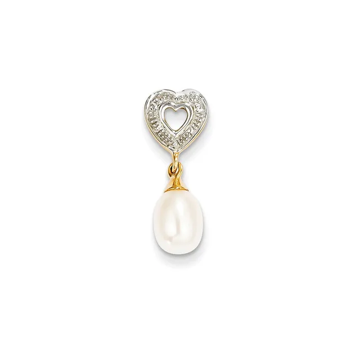 PreStyled Sets Goldia 14K Yellow Gold Real Diamond u0026 FWCP Pendant