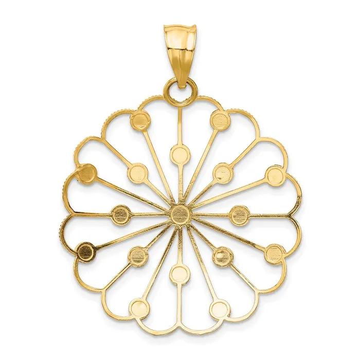 PreStyled Sets Goldia 14k Yellow Rhodium Gold Rhodium Fancy Pendant