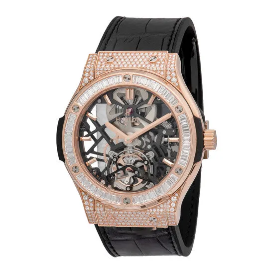 PreStyled Sets JMS always Original Hublot Classic Fusion Tourbillon 18k King Gold Mens Luxury Watch 505OX0180LR0904