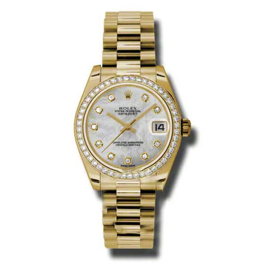 PreStyled Sets JMS always Original Rolex LadyDatejust 31 Mother Of Pearl Dial 18K Yellow Gold President Automatic Ladies Watch 178288MDP