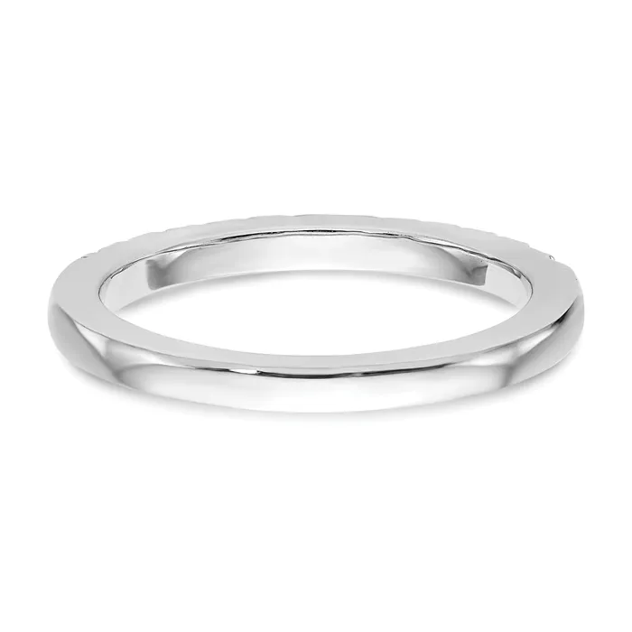 Rings 023ct CZ Solid Real 14k White Gold Wedding Wedding Band Ring Goldia