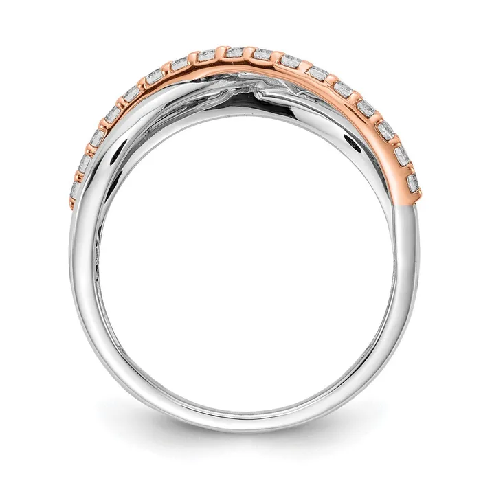 Rings 14k Rose White Gold Real Diamond Fancy Ring Goldiacom