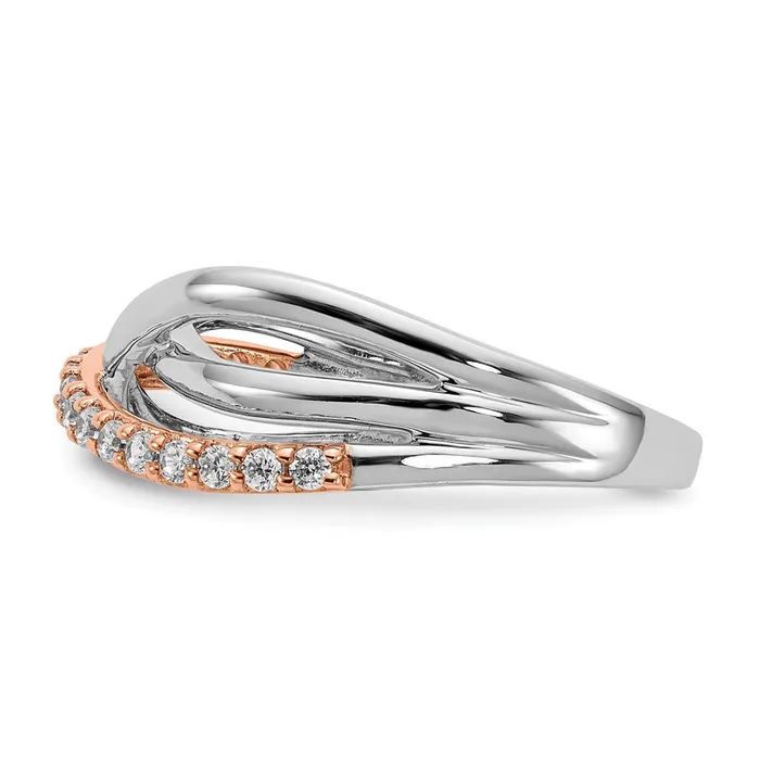 Rings 14k Rose White Gold Real Diamond Fancy Ring Goldiacom