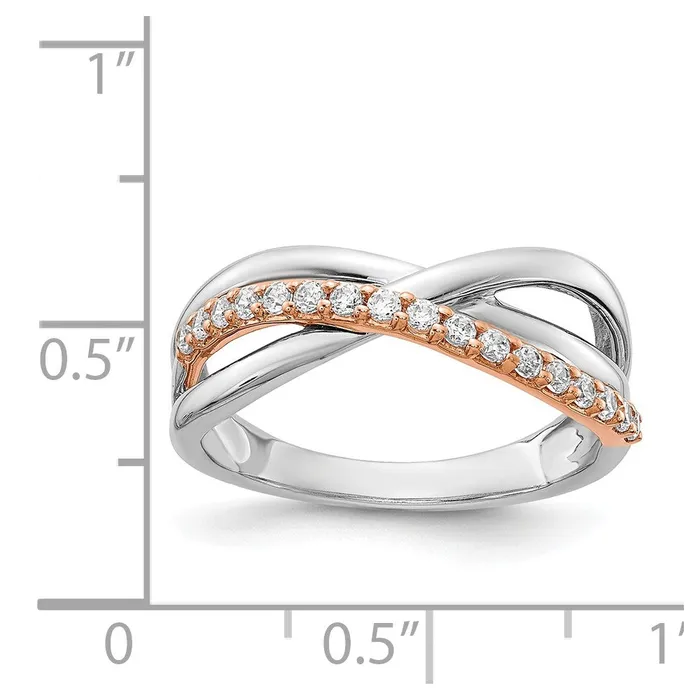 Rings 14k Rose White Gold Real Diamond Fancy Ring Goldiacom