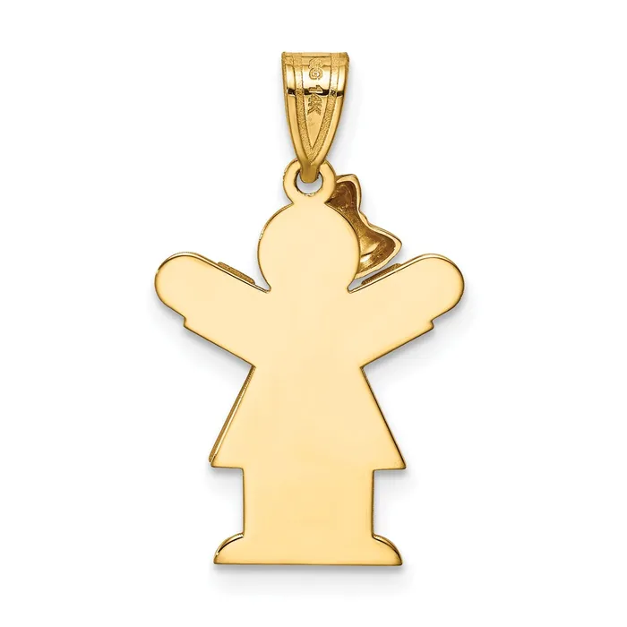 Rings 14k Two tone VS Diamond kid pendant Goldiacom