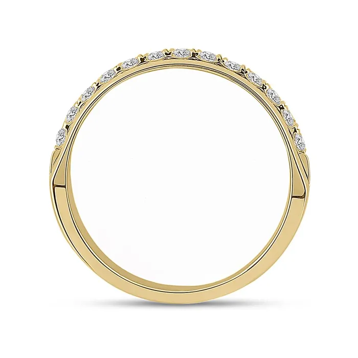 Rings 14k Yellow Gold Round Diamond Wedding Band Ring 12 Cttw gndatlanta