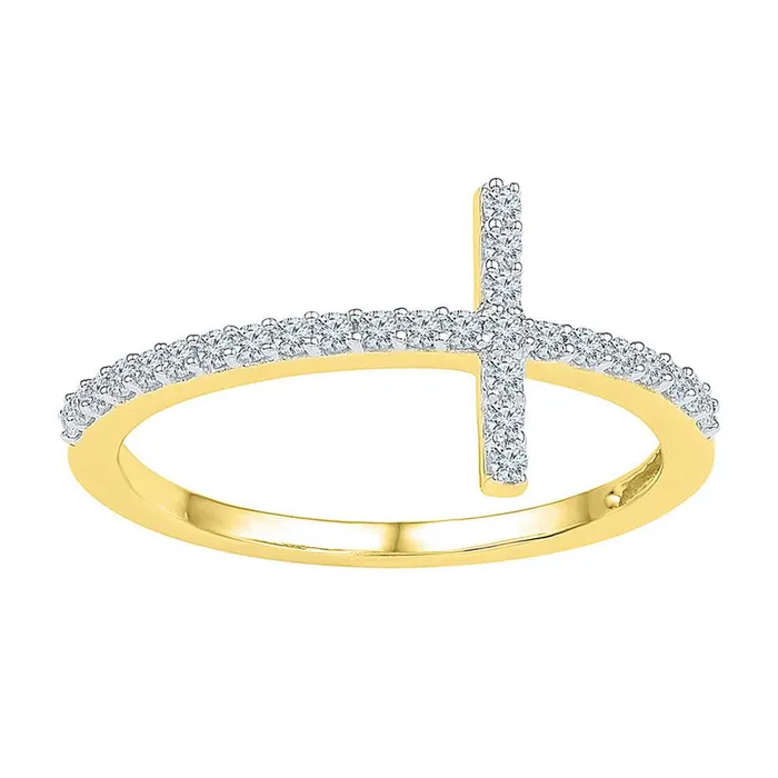 Rings gndatlanta 15CTWDiamond GIFT CROSS RING