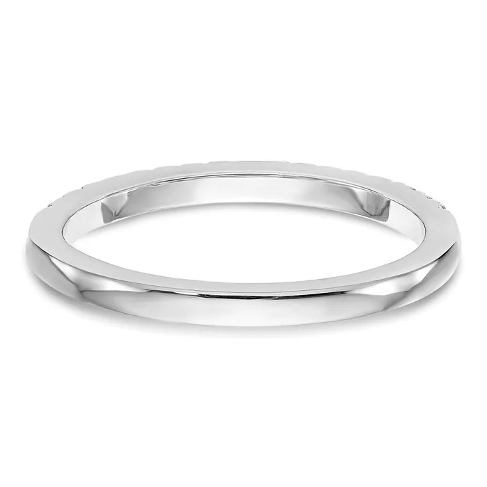 Rings Goldia 021ct CZ Solid Real 14K White Gold Wedding Wedding Band Ring