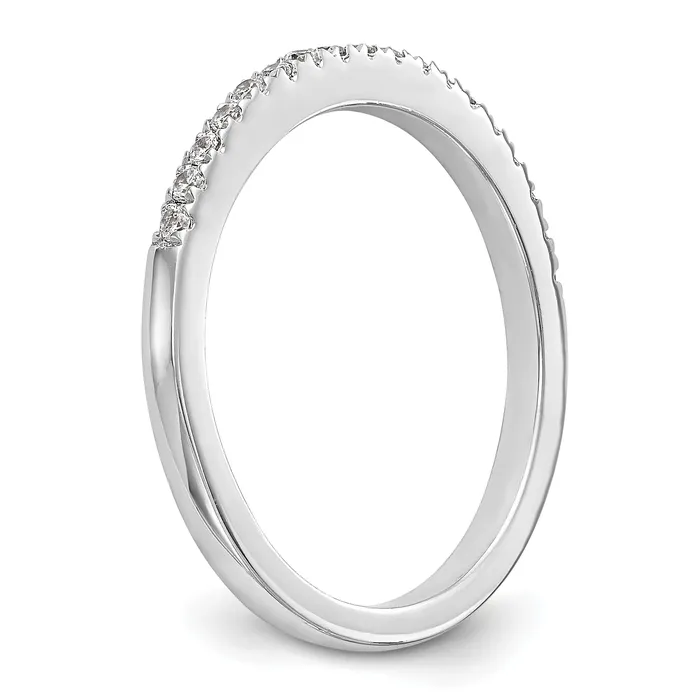 Rings Goldia 021ct CZ Solid Real 14K White Gold Wedding Wedding Band Ring