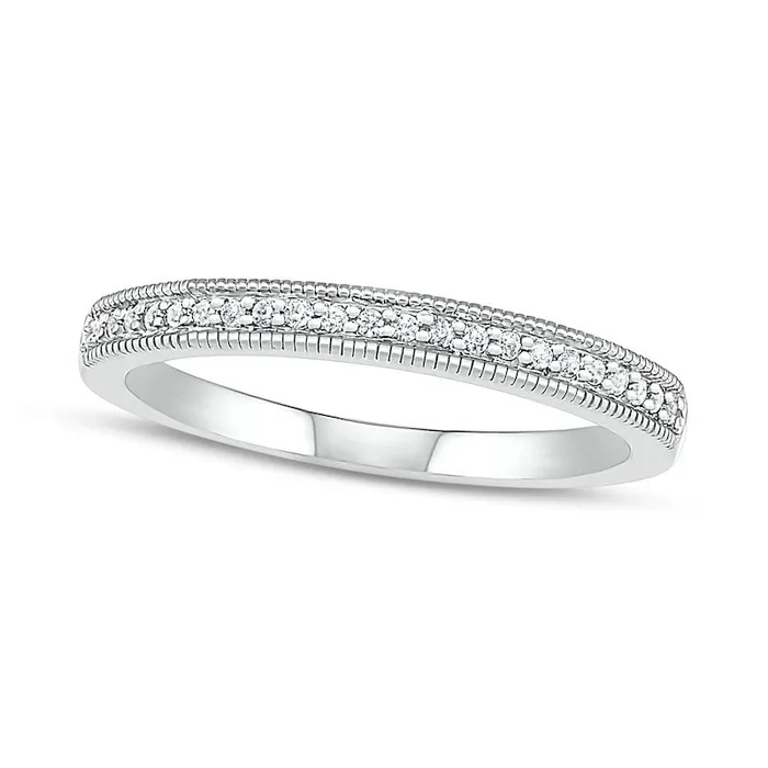 Rings Goldia 075 CT TW PrincessCut Natural Diamond Frame Antique VintageStyle Bridal Engagement Ring Set in Solid 10K White Gold
