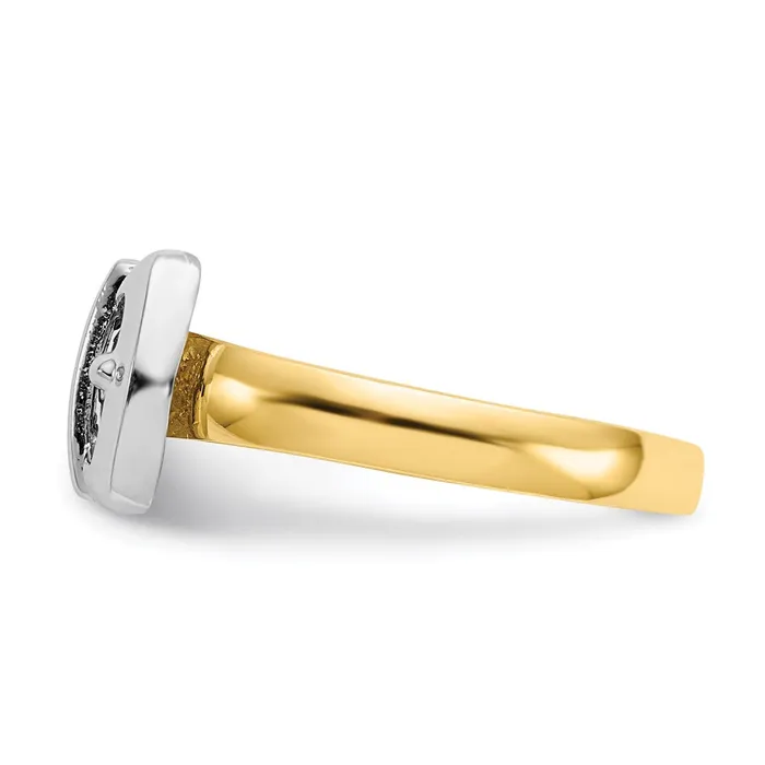 Rings Goldia 14k TwoTone Gold Polished Buckle Ring